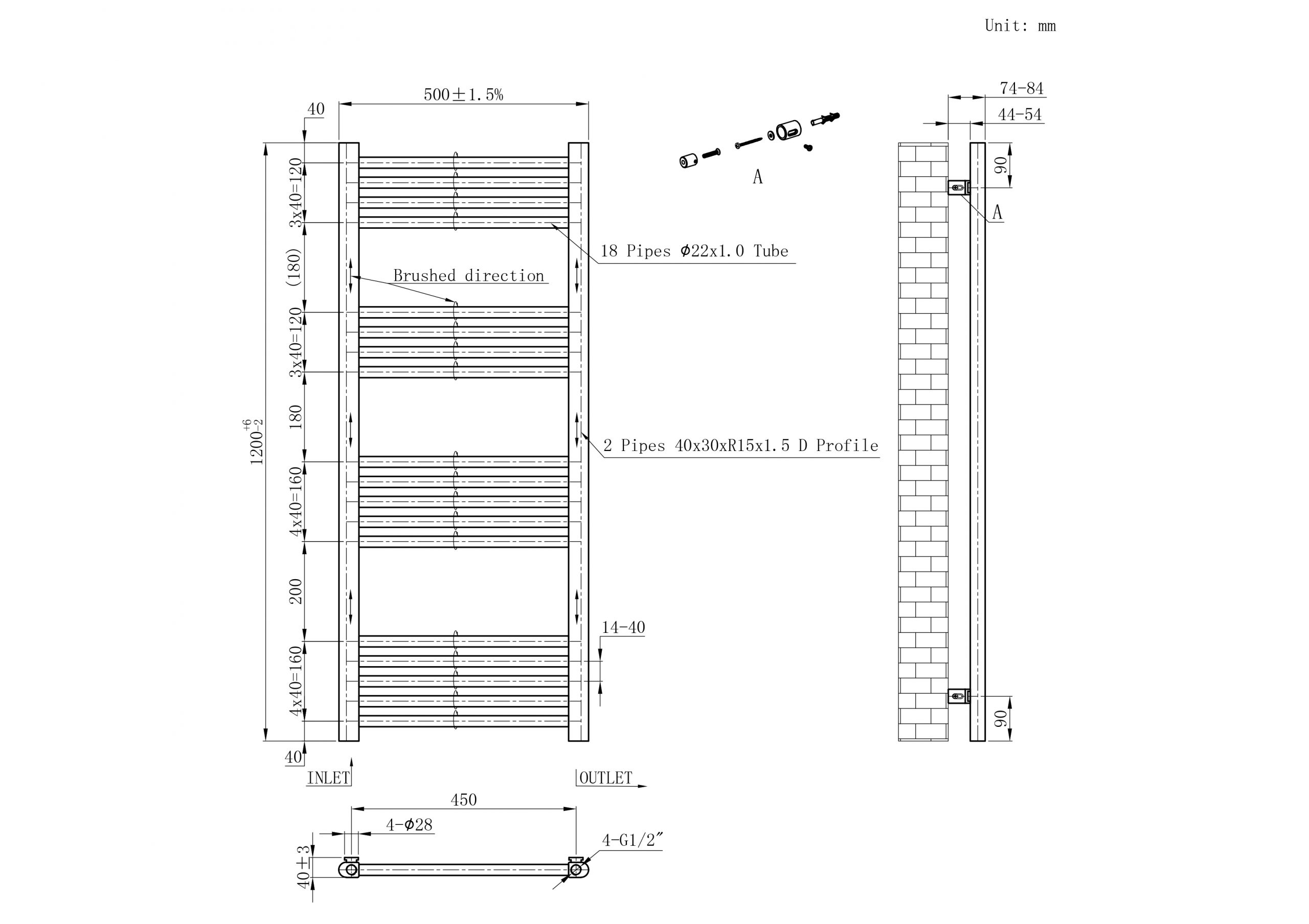 Chrome Ladder Rails 22mm - Image 7