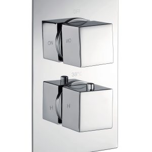 Block Push Shower Valve Square (1 Outlet)