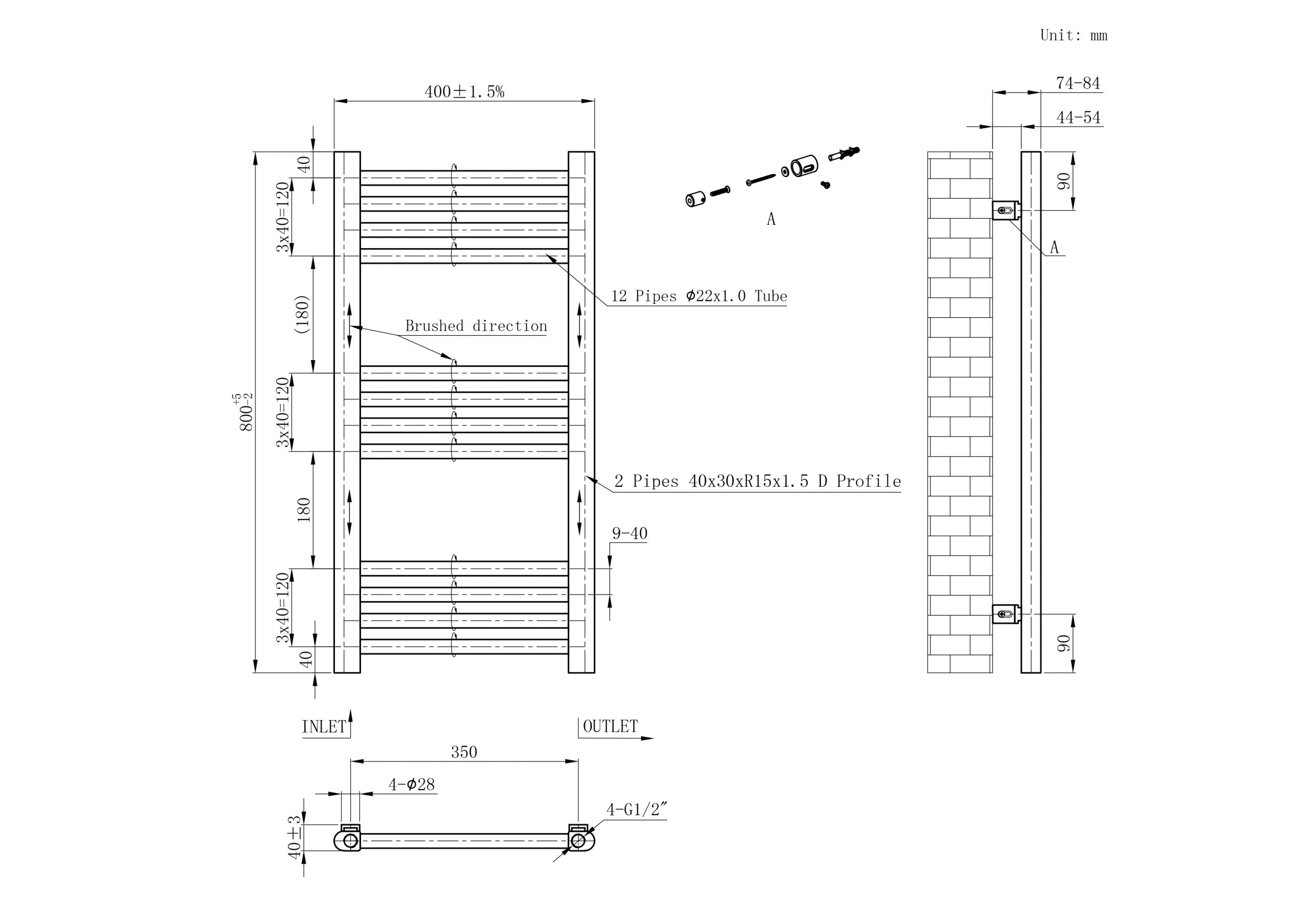 Chrome Ladder Rails 22mm - Image 4