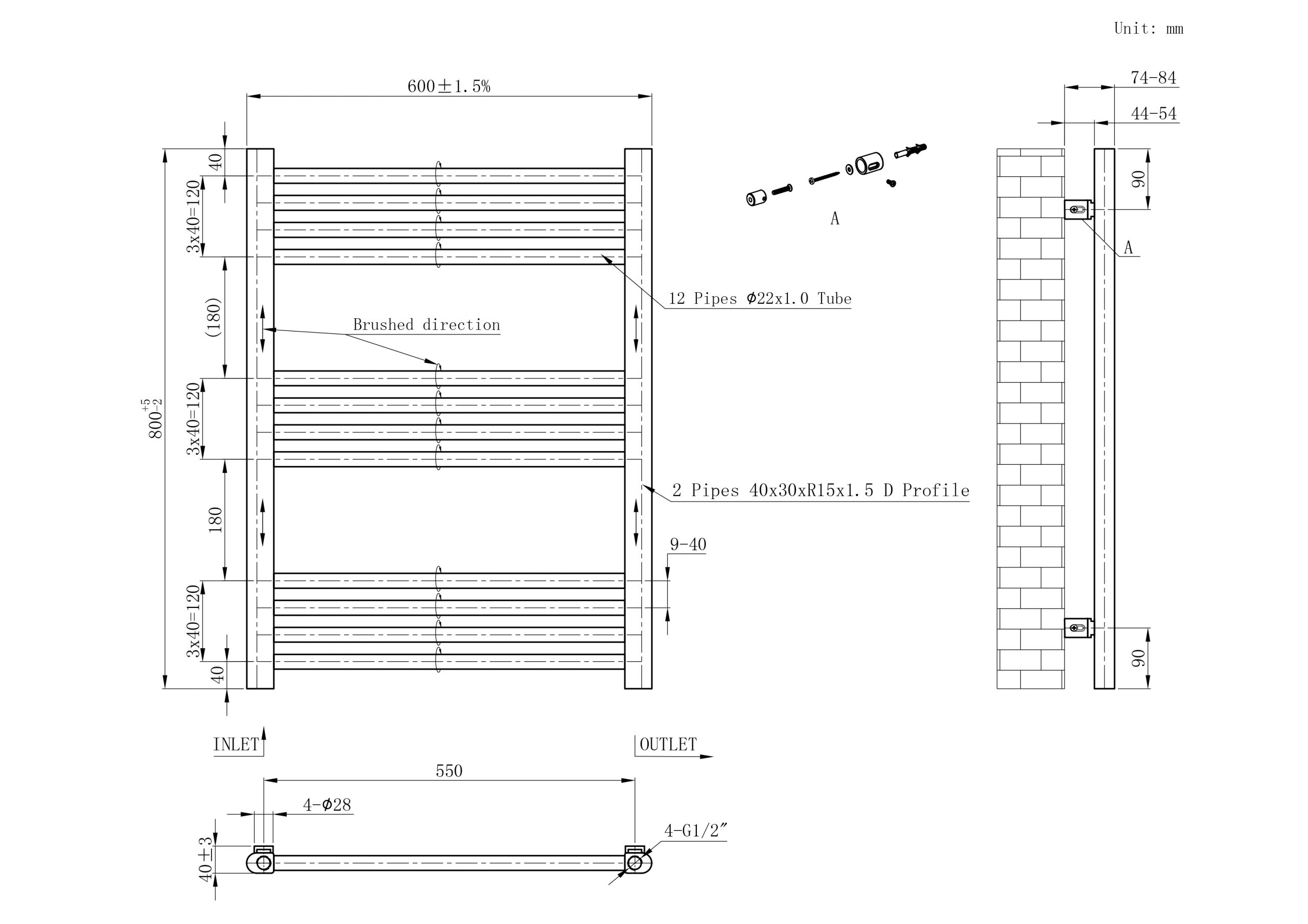 Chrome Ladder Rails 22mm - Image 6