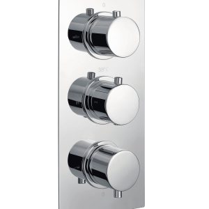 Identity Round Push Shower Valve (2 Outlet)