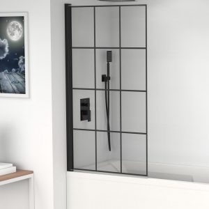 Intro Black Grid Bath Screen