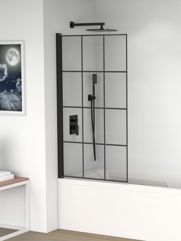 Intro Black Grid Bath Screen