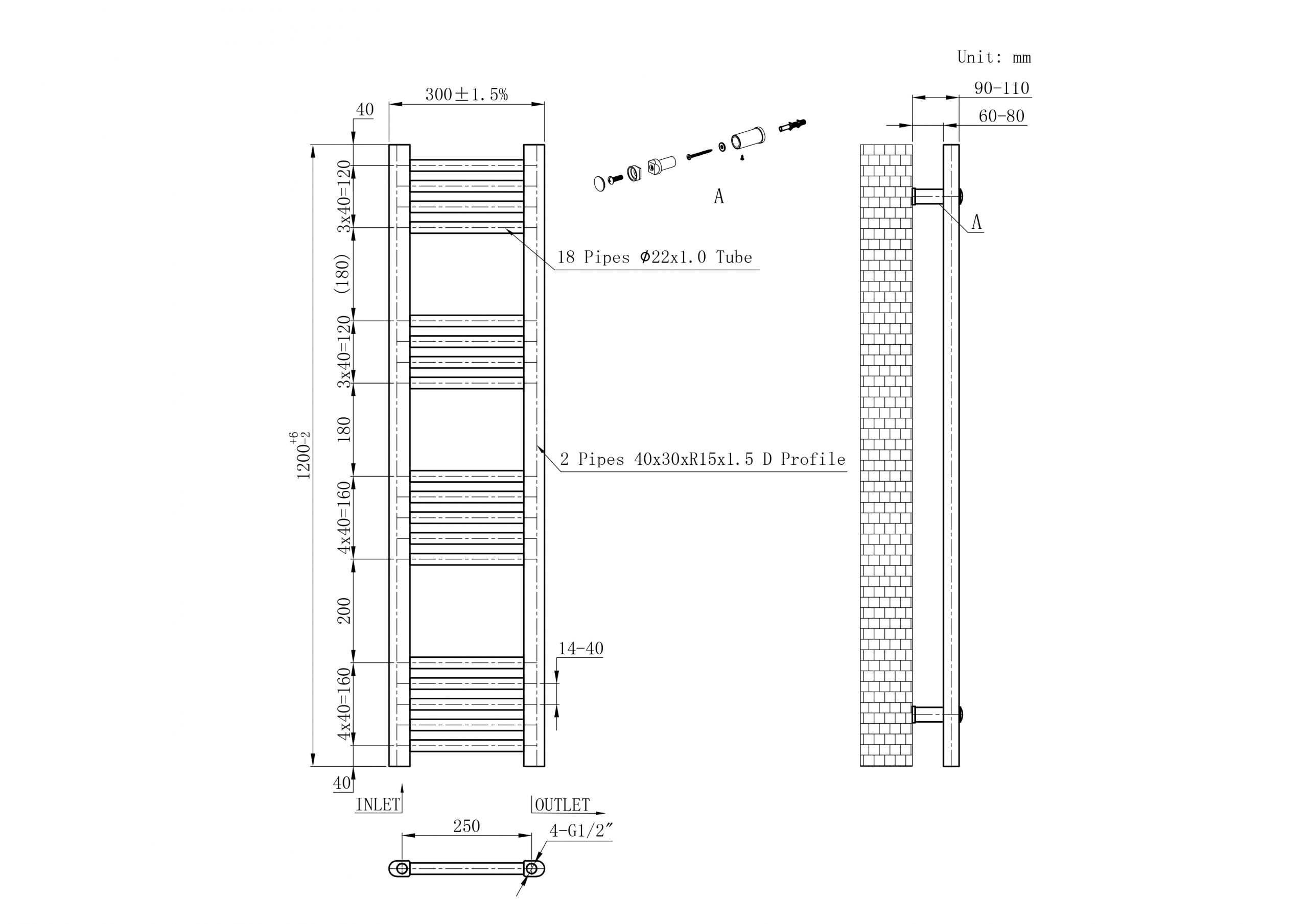 Chrome Ladder Rails 22mm - Image 10