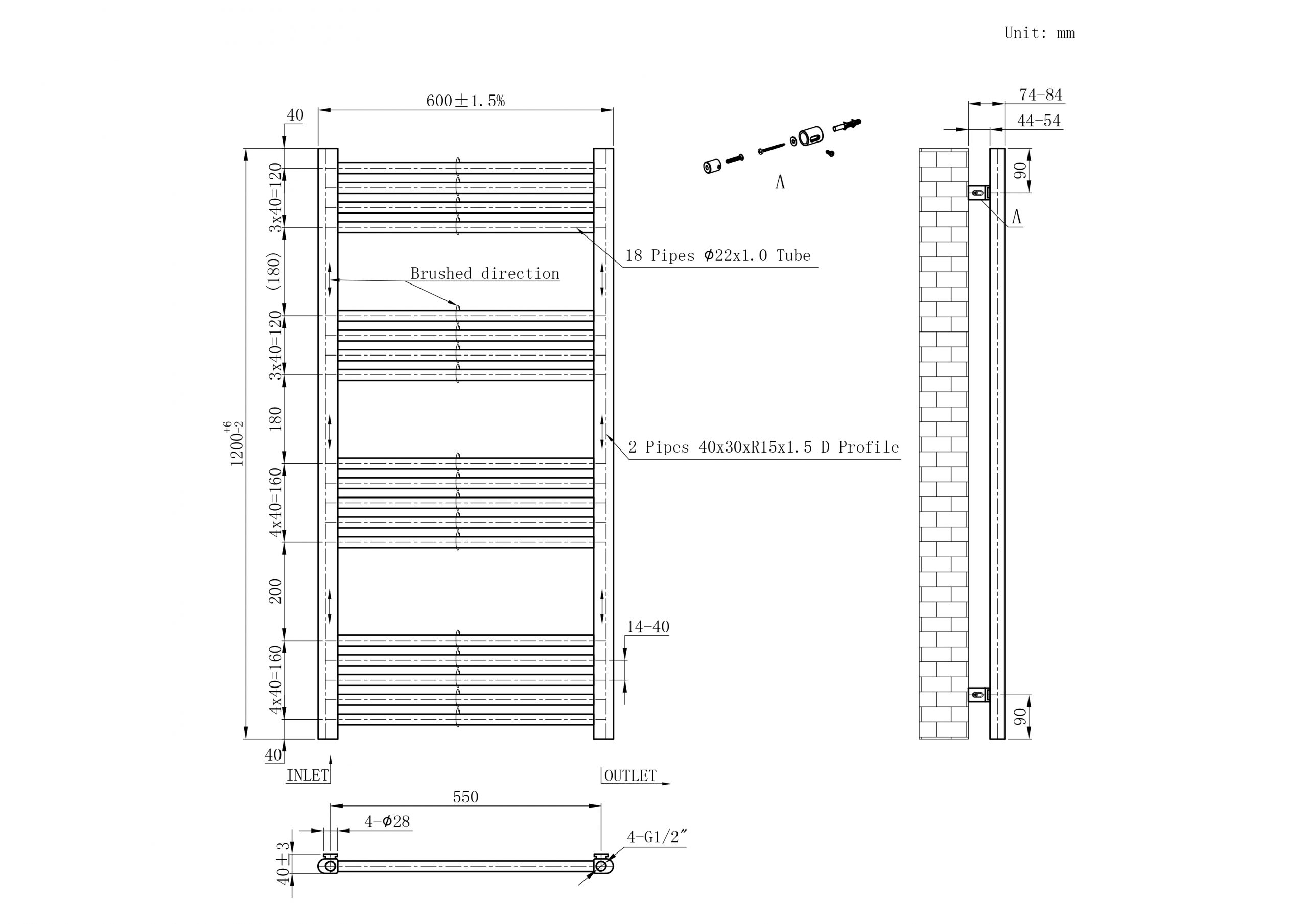 Chrome Ladder Rails 22mm - Image 13