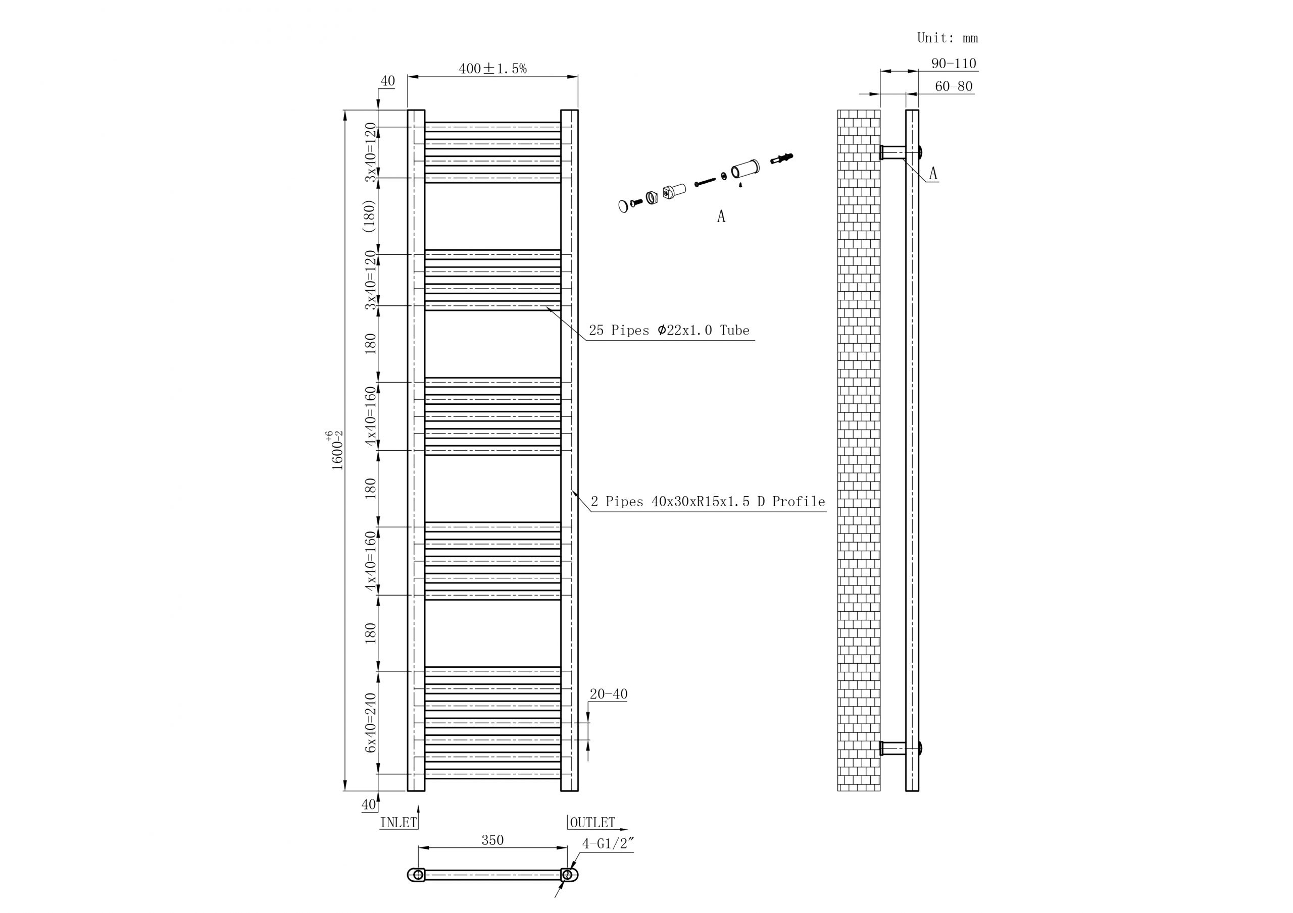 Chrome Ladder Rails 22mm - Image 12