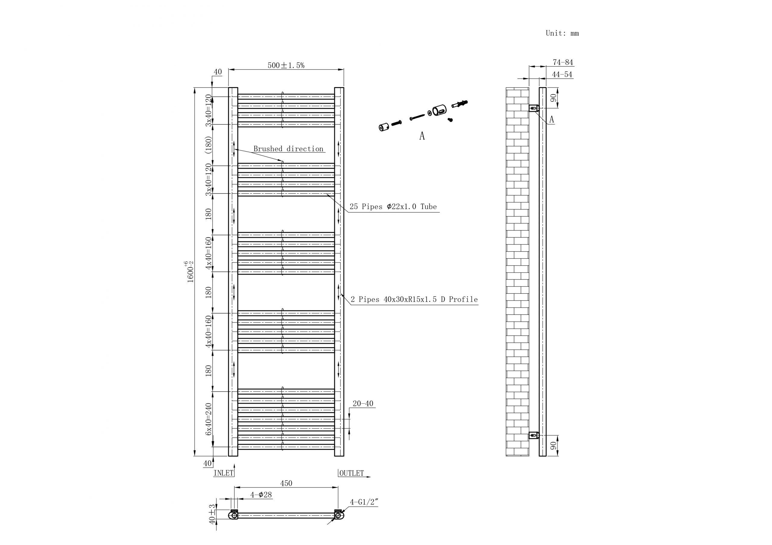 Chrome Ladder Rails 22mm - Image 14