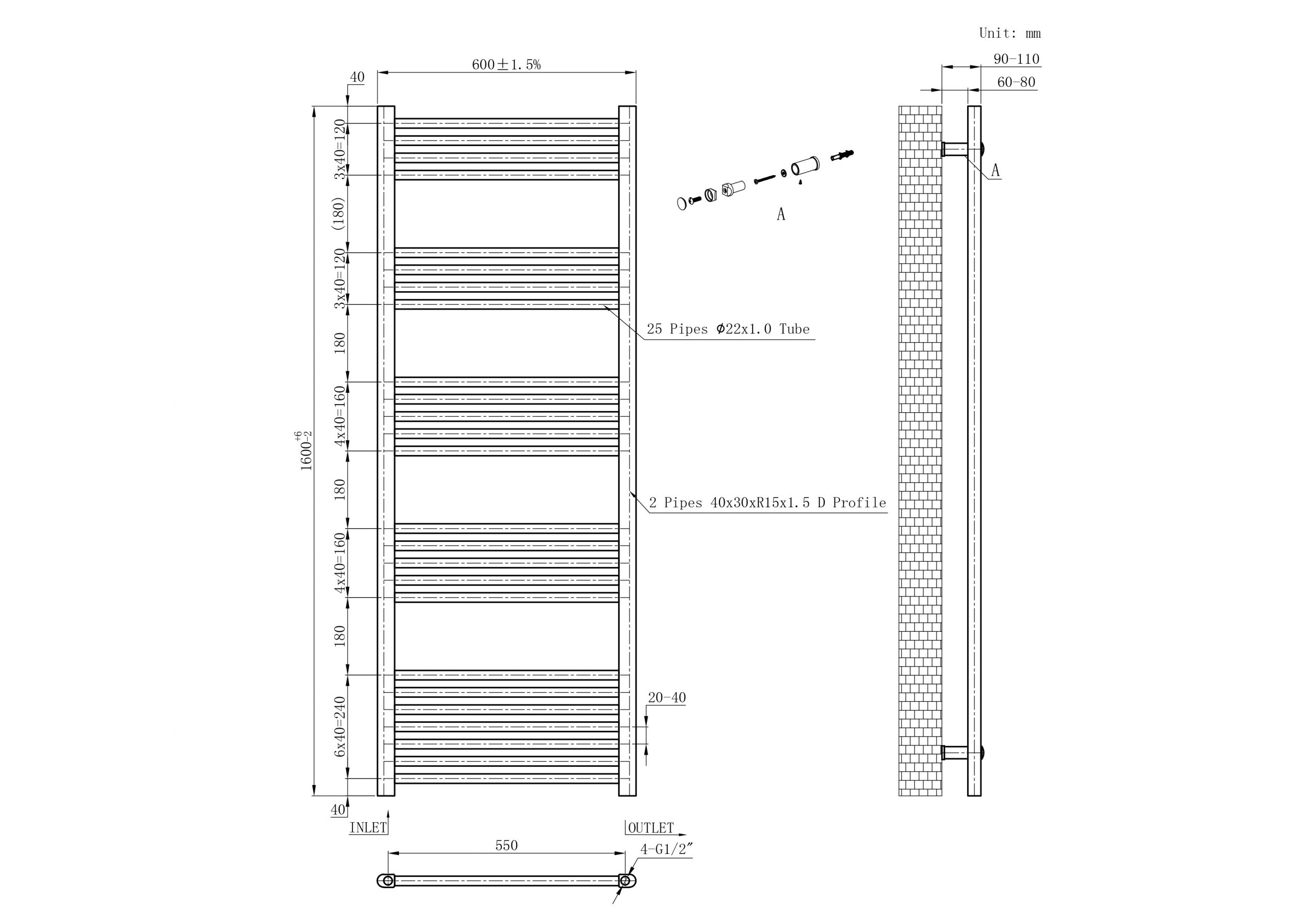 Chrome Ladder Rails 22mm - Image 15