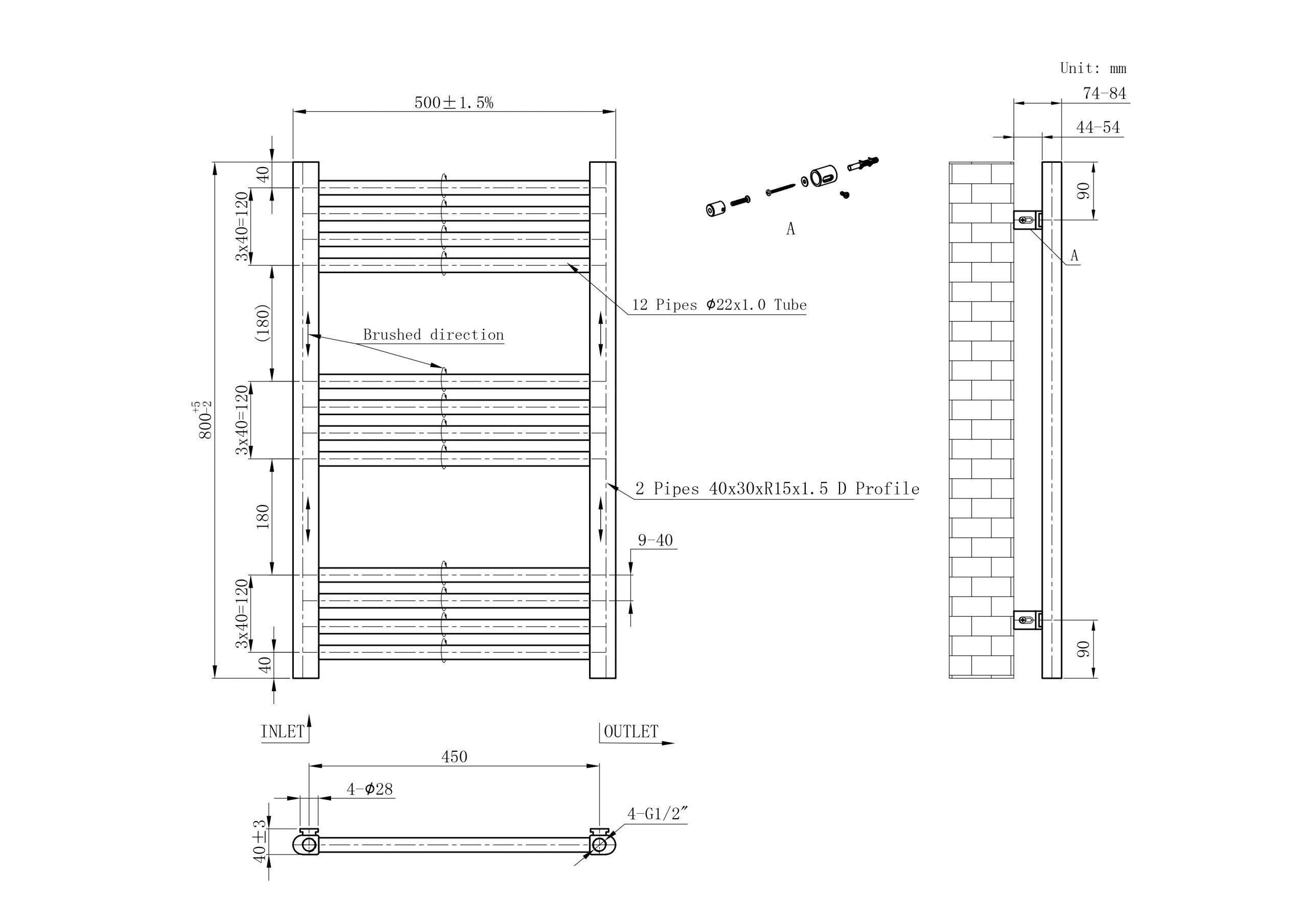 Chrome Ladder Rails 22mm - Image 9