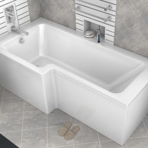 L-Shape Shower Bath