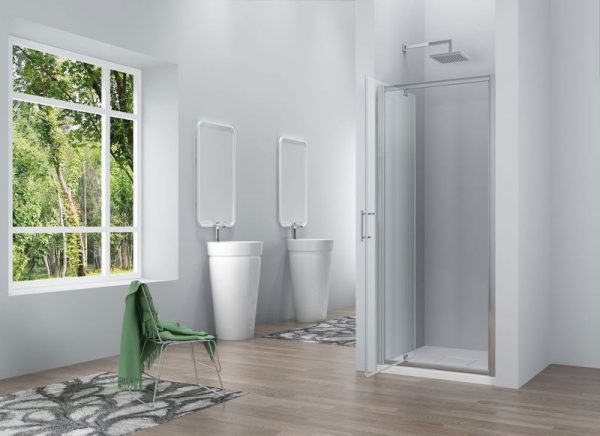 Pivot Door 6mm Shower Enclosures With Side Panel - Image 2