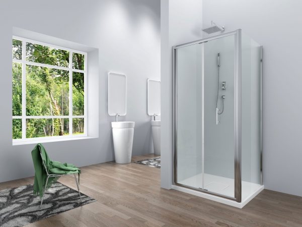 Sliding Door 6mm Shower Enclosures With Side Panel - Image 2
