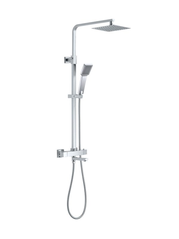 Bliss Twin Head Shower With Bath Filler
