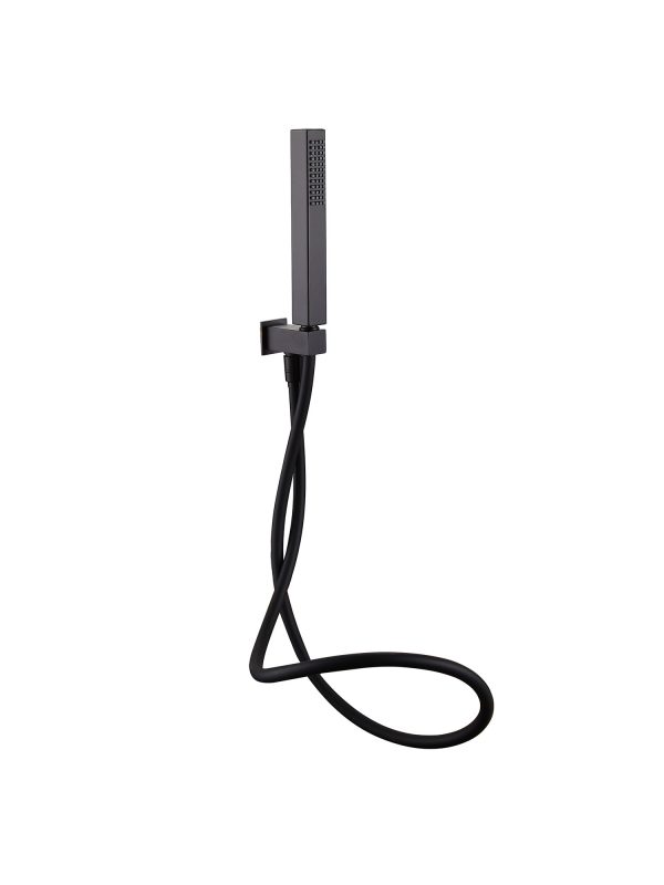 Square Wall Outlet Black