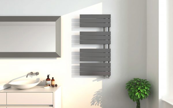 Edge Anthracite Heated Towel Rail - Image 2