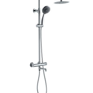 Hampton Twin Head Shower With Bath Filler