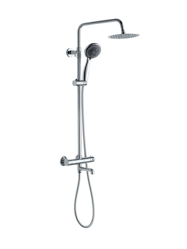 Hampton Twin Head Shower With Bath Filler