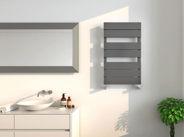 Rico Anthracite Heated Towel Rail - Image 2