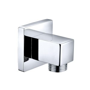 Chrome Block Elbow Outlet