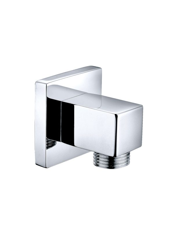 Chrome Block Elbow Outlet
