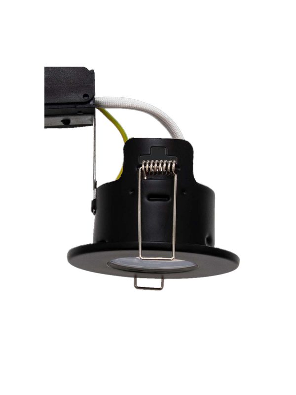 Black IP65 Fire Rated Spotlight Holder (GU10)