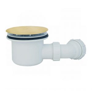 90mm Fast Flow Waste Brushed Brass