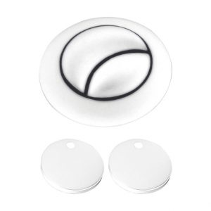 White Bush Button & Hinge Covers